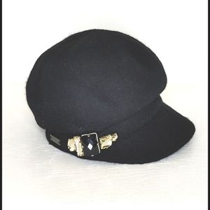 Betmar | Black Newsboy Hat